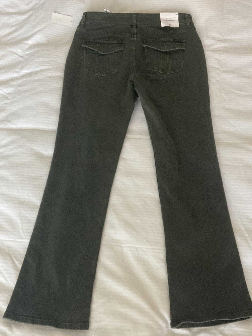 NWT Sanctuary green standard rise jeans 32 (12 to 14) - Picture 7 of 7